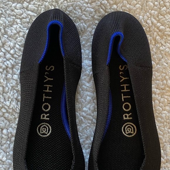 Rothy’s the point black with blue back - Picture 5 of 5